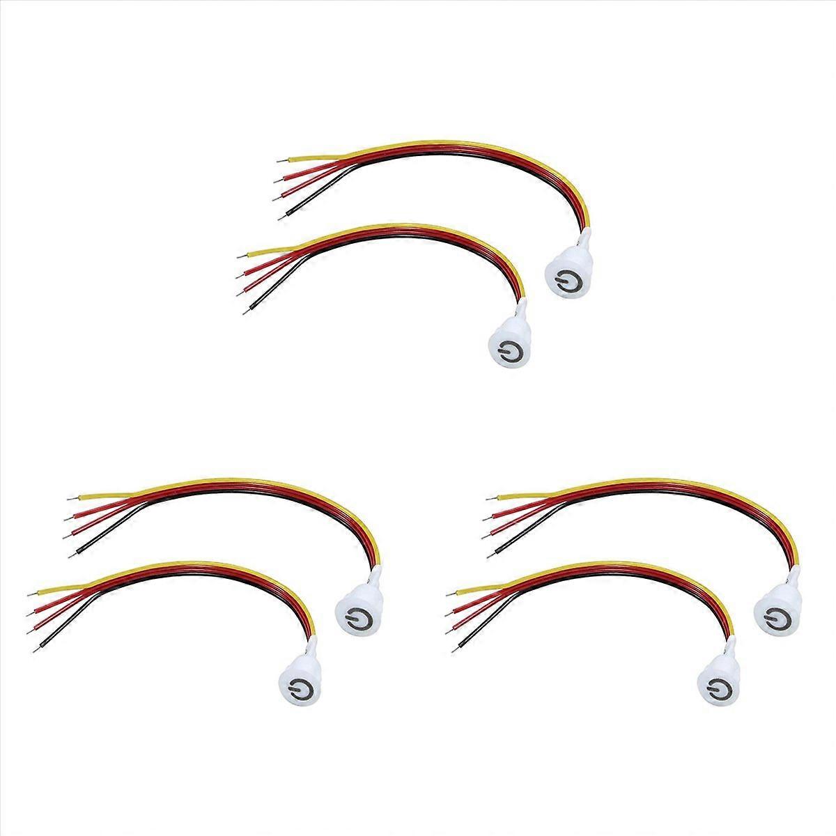 6Pcs Touch Dimmer Switch DC3.7V 5V 12V Stepless Dimmer Switch Sensor for LED Light, RV, Cabinet, War