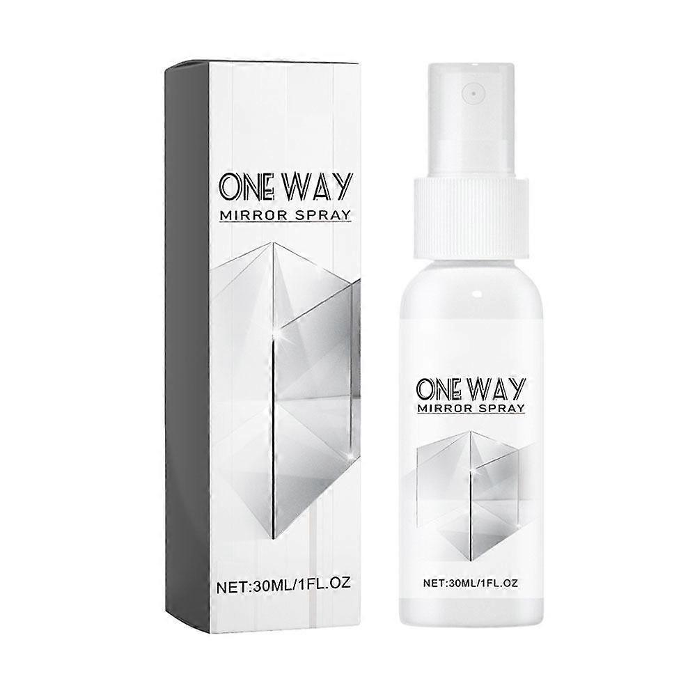 One Way Mirror Spray For Cars And Bathroom 30ml Instant Privacy Glass Coating Fast Drying Anti Fog No Wipe Cleaner For Enhanced Safety And Reflection