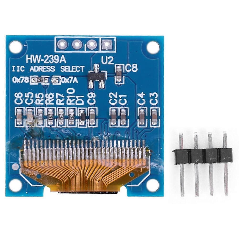 jixopn 0.96inch LCD Module IIC LCD Screen Board 128*64 Pixel for Arduino (White)