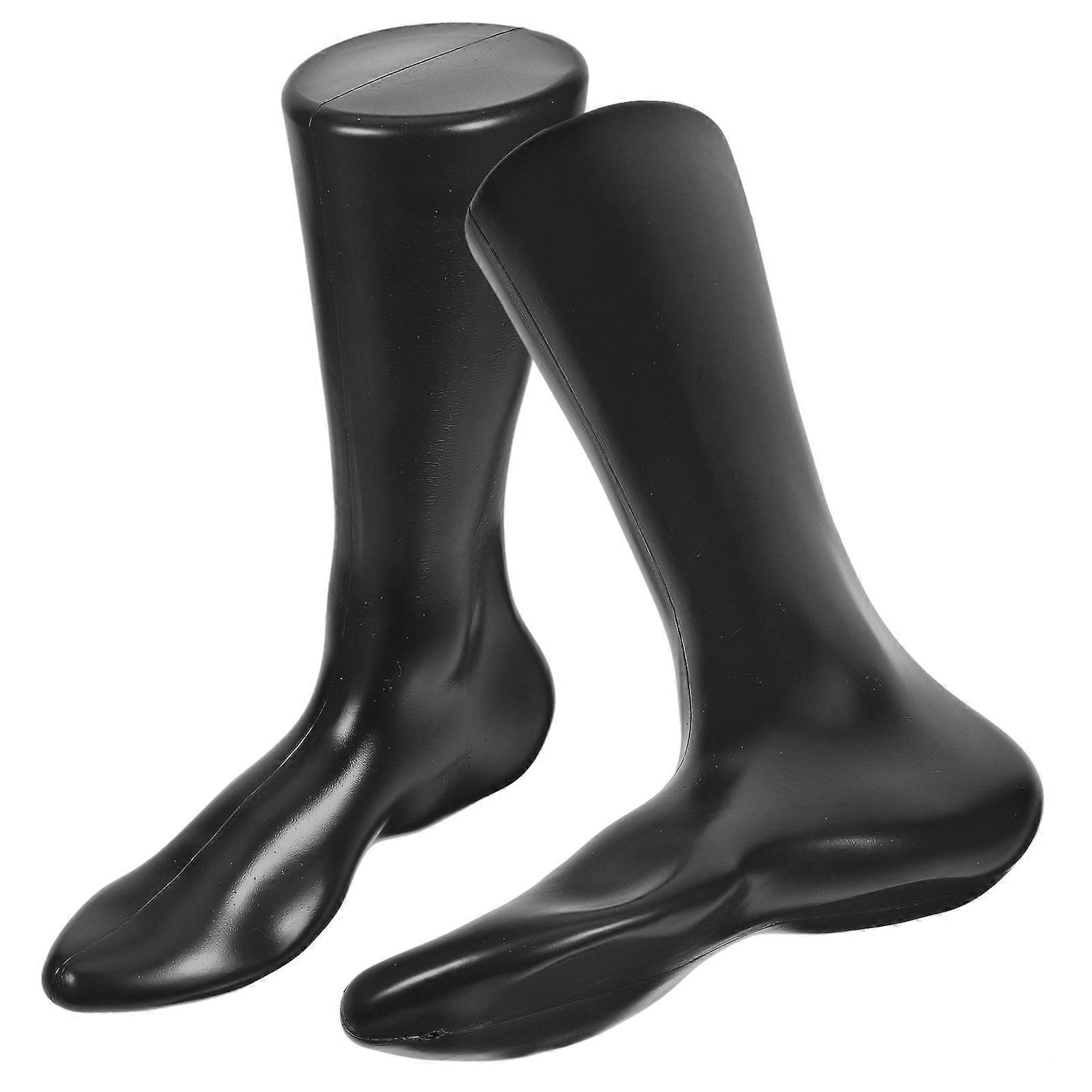 Mannequin Foot Sock Display Model for Retail Use 2Pcs Black Pe