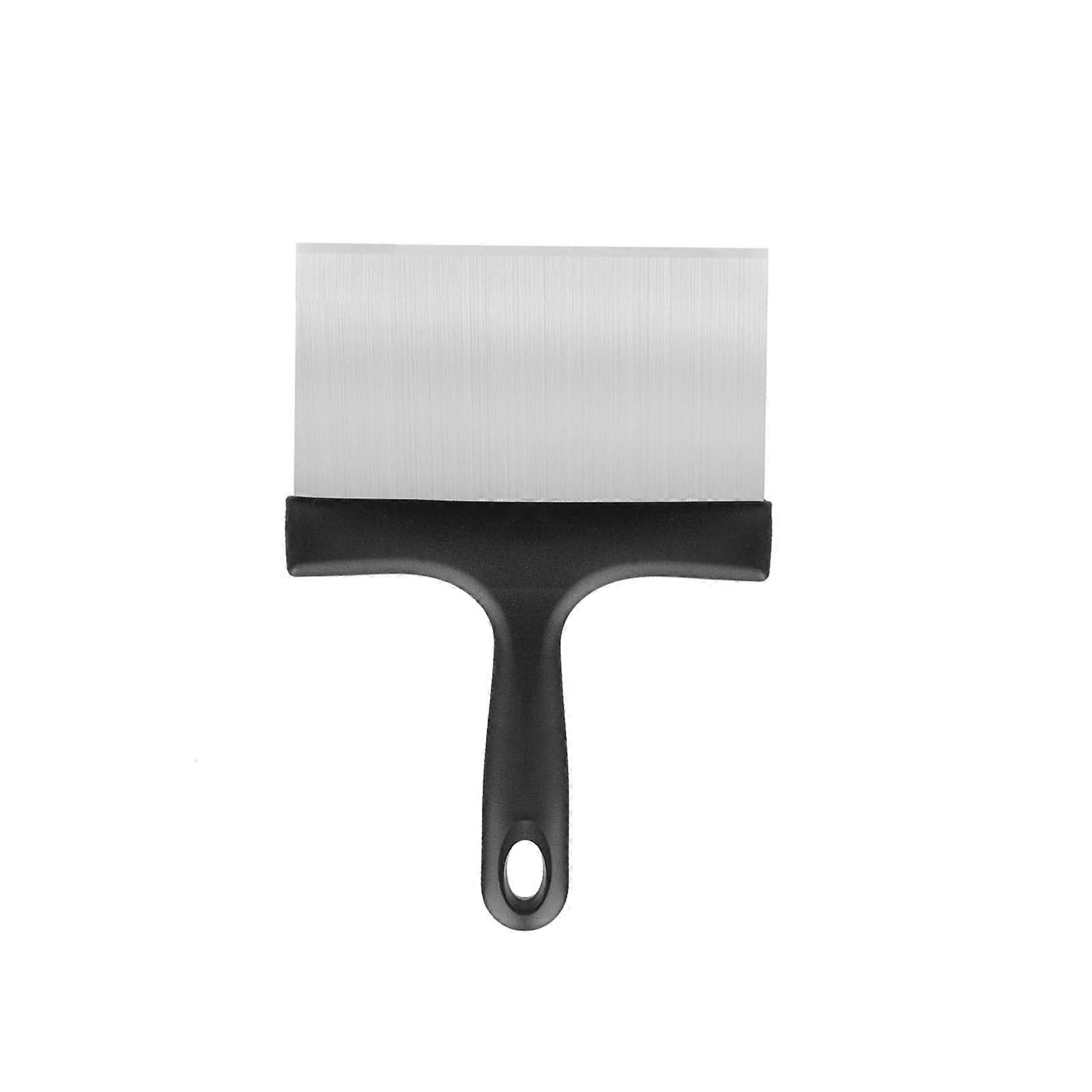 Stainless Steel Grill Scraper with Wide Blade and HeatResistant Handle for Blackstone Griddle Cleaning
