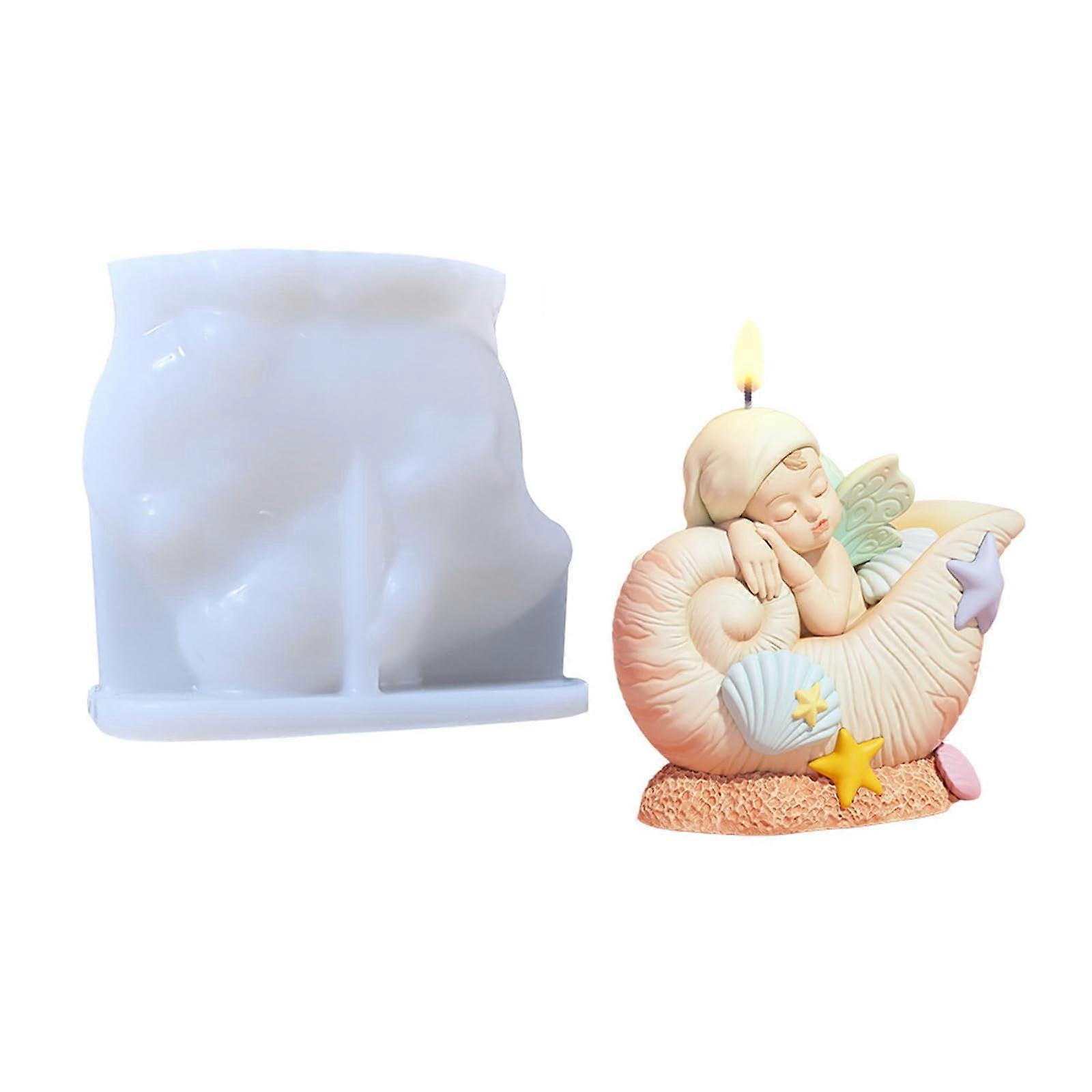 Ocean Theme Silicone Molds Starfish and Seashell for Soap Chocolate Crafts Baking Durable Nonstick