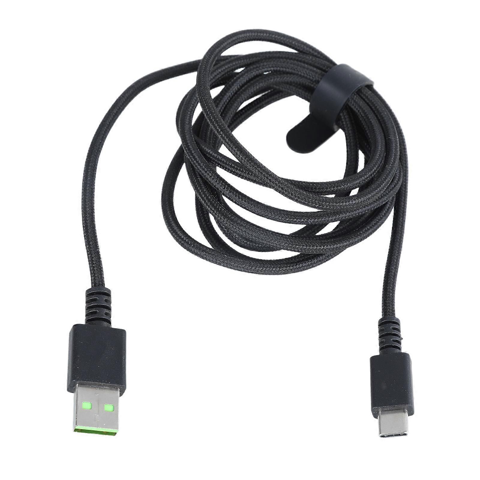 Nylon Braided USB C Data Charging Cable For DeathAdder V2Pro/V3Pro,Basilisk V3Pro Mouse, Durability Data Transfer Cord Multicolor