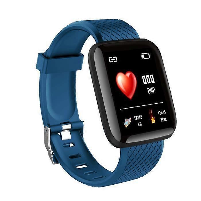 ID116plus Waterproof Sport Bluetooth Bracelet-Blue