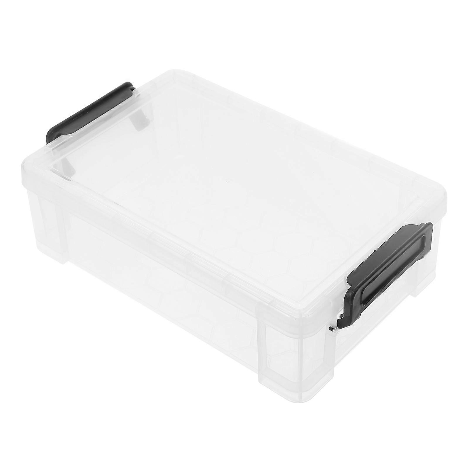 Stackable Black Pencil Box for Storage Use Made from Durable Plastic PP