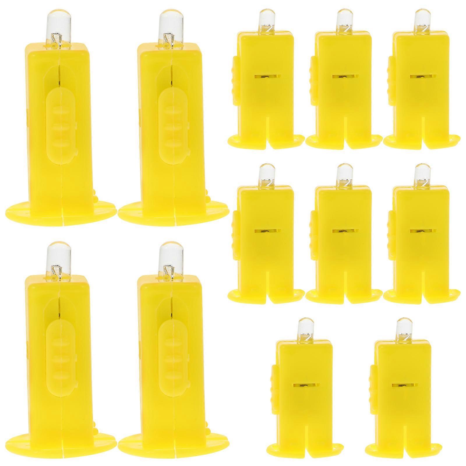 LED Paper Wicks Electronic LED Paper Lantern Wicks 12Pcs for Lighting Use