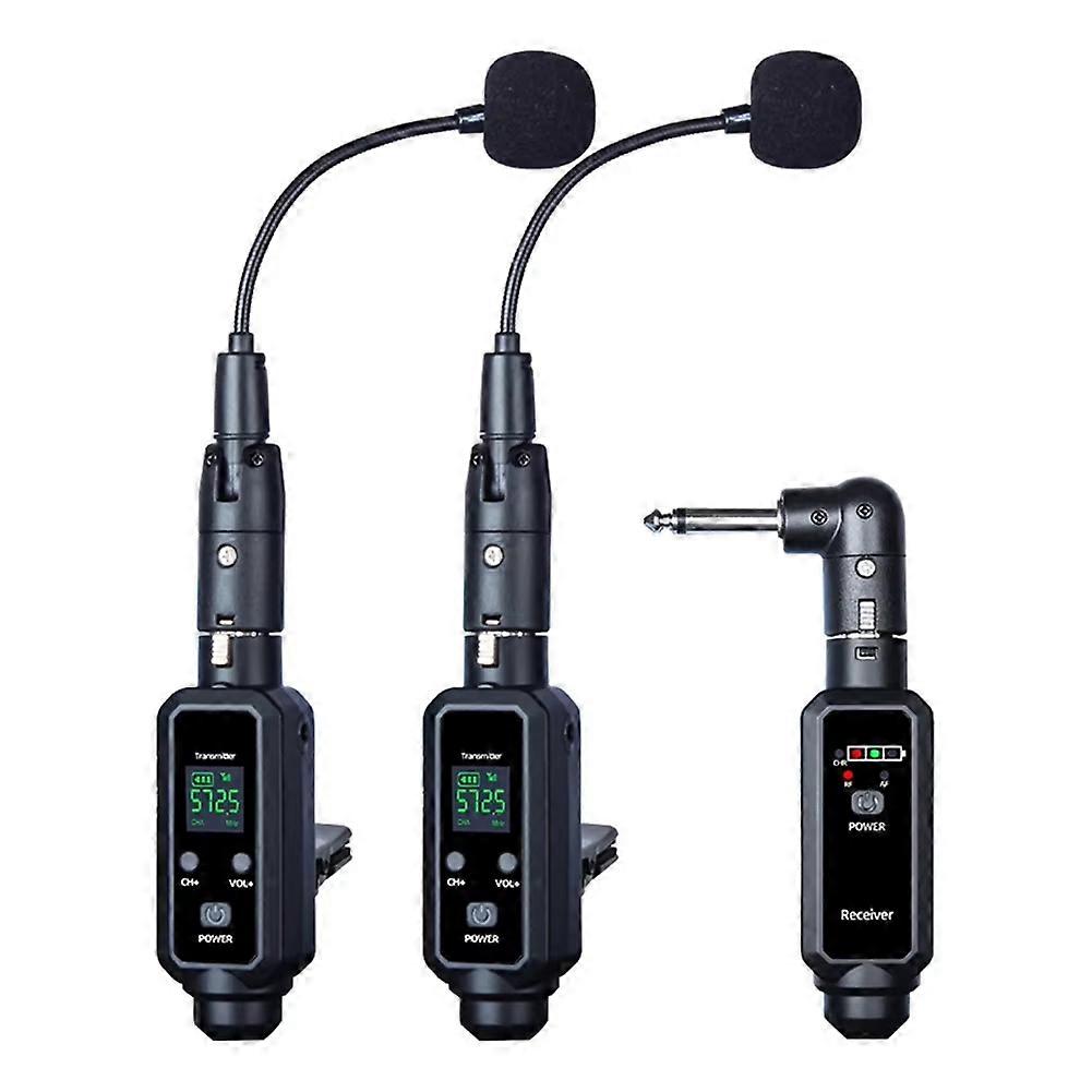 UHF Wireless Saxophone Microphone System Clip-on Instruments