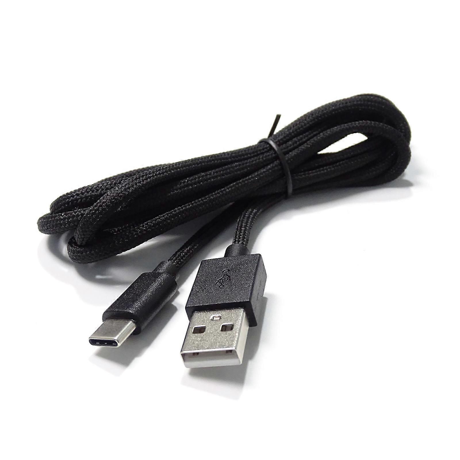 PVC Nylon USB Type C Mouse Charging Cable Line Replacement Wire Mouse Keyboard Best Replacement Multicolor
