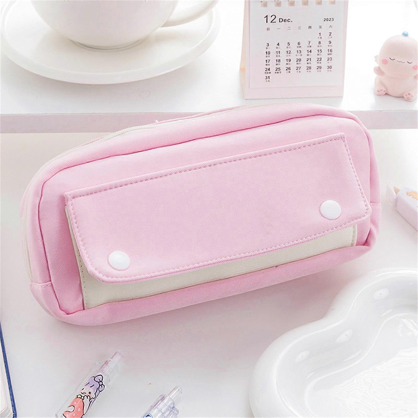 YiFudd Multifunctional Nylon Pencil Case Double Layer Large Capacity Pencil Case