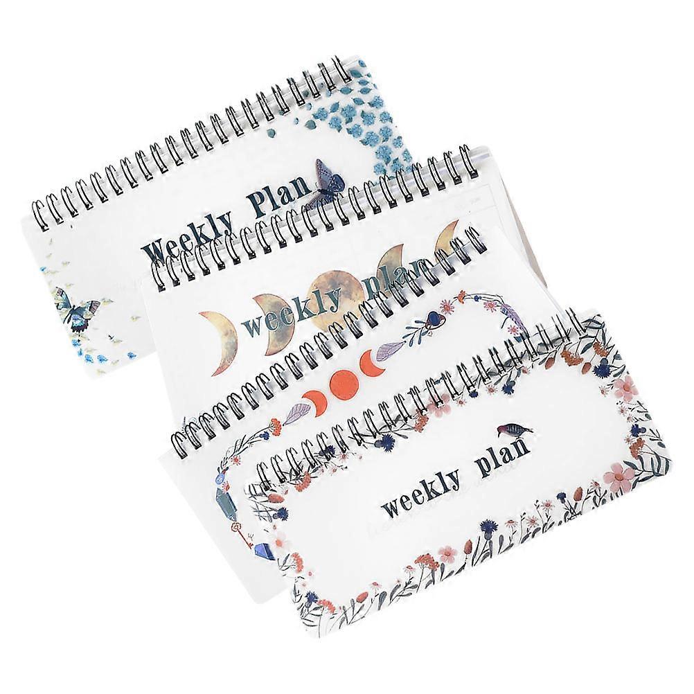 Teacher Lesson Planner 4Pcs Spiral Notebook Set for Efficient Planning