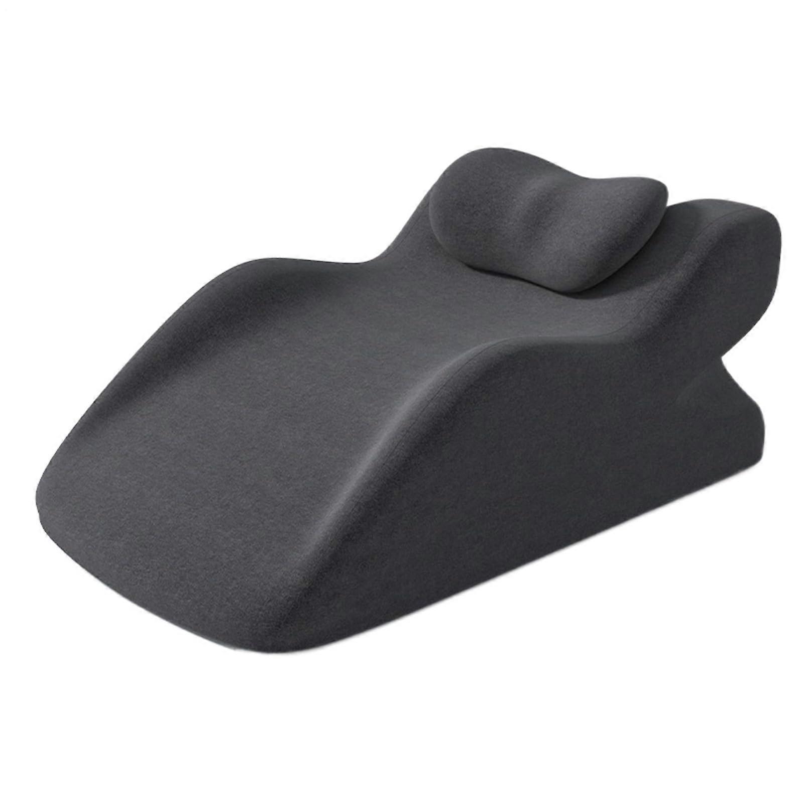 Bed Wedge Pillow for Sleeping with Ergonomic Spine Support, NonSlip Base and Washable Cover