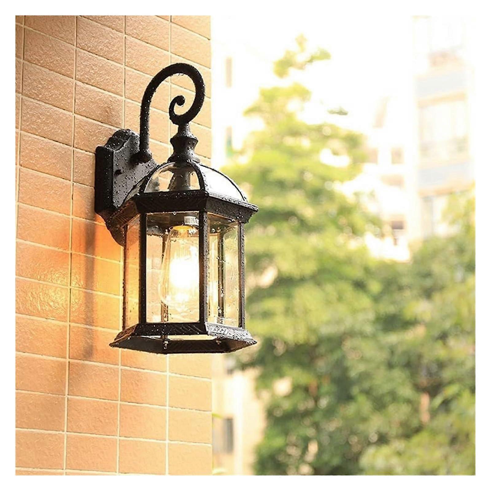 Outdoor Wall Light Waterproof Wall Sconce Vintage Lantern E27 Rustproof for Patio Garden