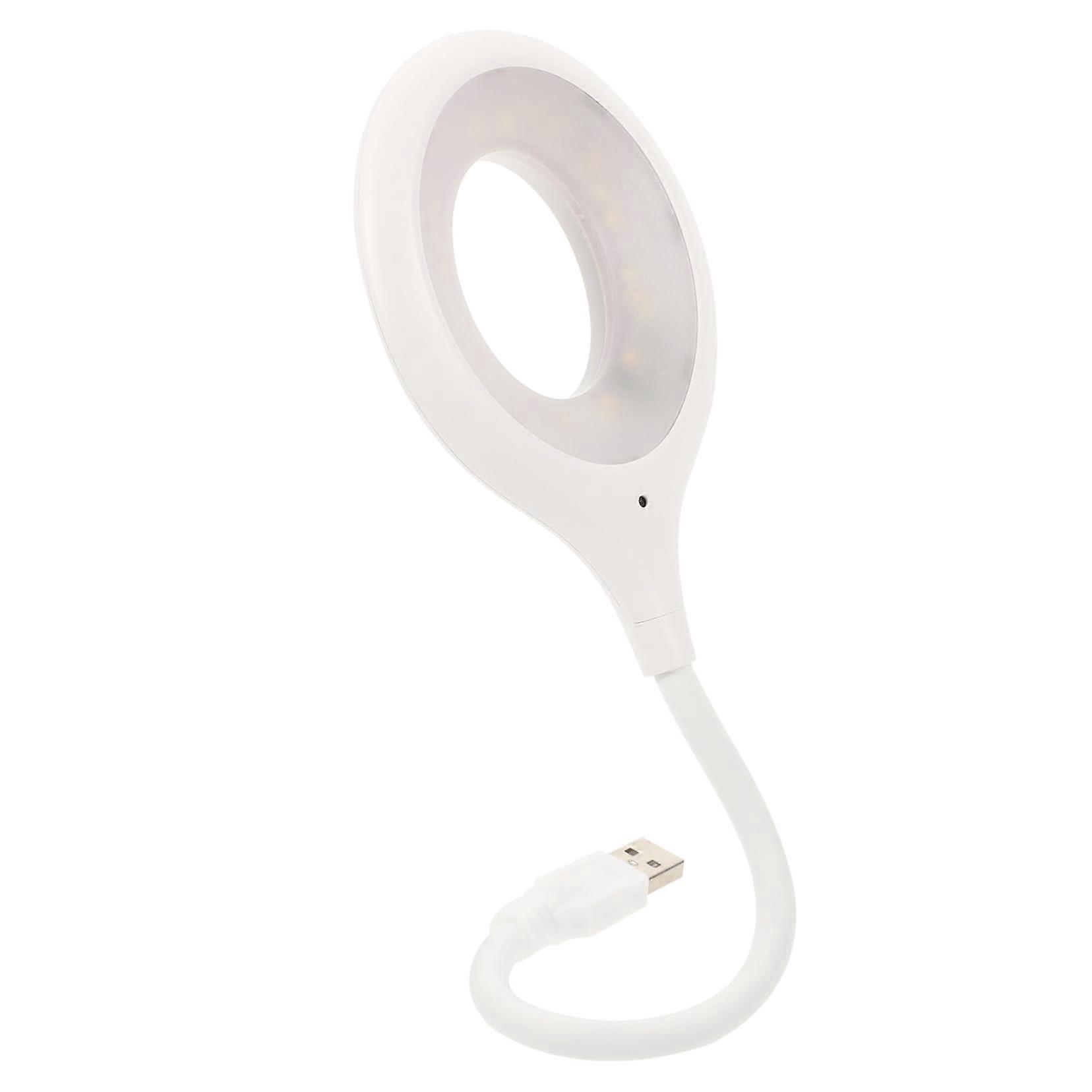 USB Reading Lamp with Flexible Gooseneck, Dimmable LED Bedside Light, USB Powered for Headboard