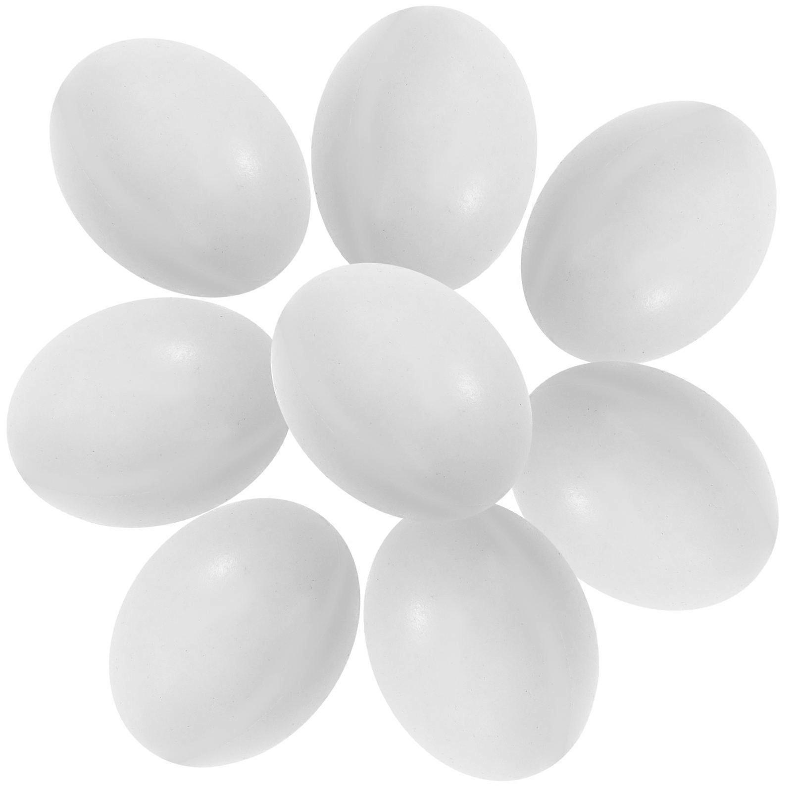 White Simulation Pigeon Egg Prop for Pigeon Laying 20Pcs Pack