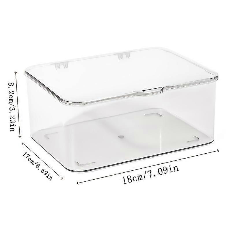 Clear Acrylic Storage Box with Shell Design �C Multi-Purpose Organizer for Home, Office, Bathroom & Essentials