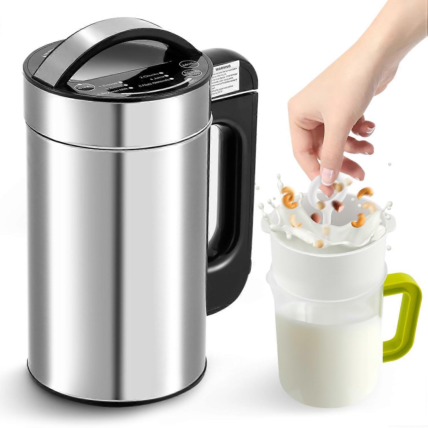1L Nut and Soy Milk Maker 7in1 Multifunction with SelfCleaning Cycle for PlantBased Drinks