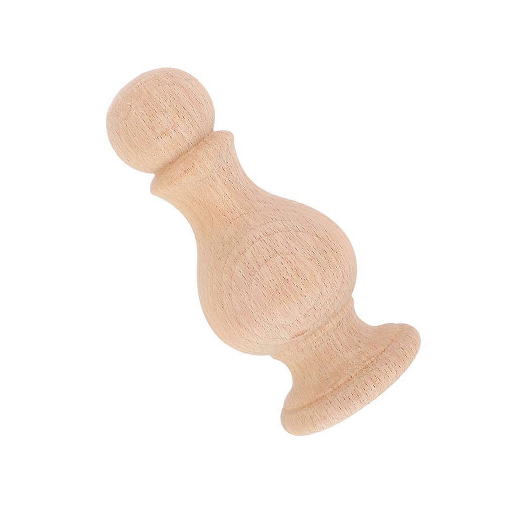 Solid Wood Spindle Finial for Classical Style Decoration
