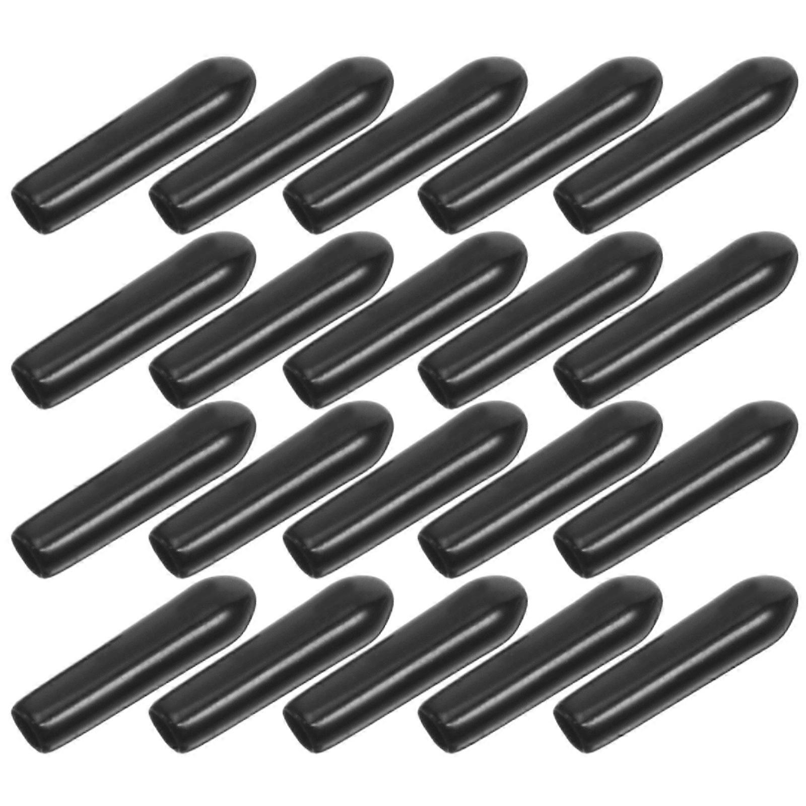 Black PVC Screw Caps for Bolt Protection Function Including 200Pcs