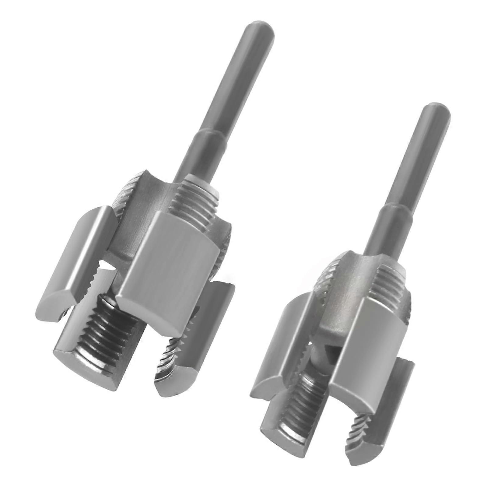 Dual Function Pipe Threading Tool 1/2' and 3/4' PVC Pipe Threader for Electric Drill Cutting