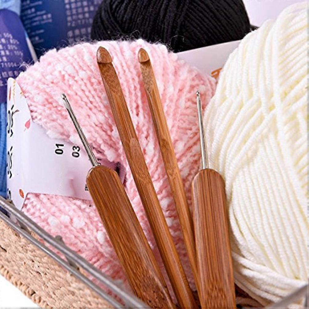 Durable Stainless Steel Crochet Hook Set with Comfort Grip for DIY Use Lightweight Practical 1 Set