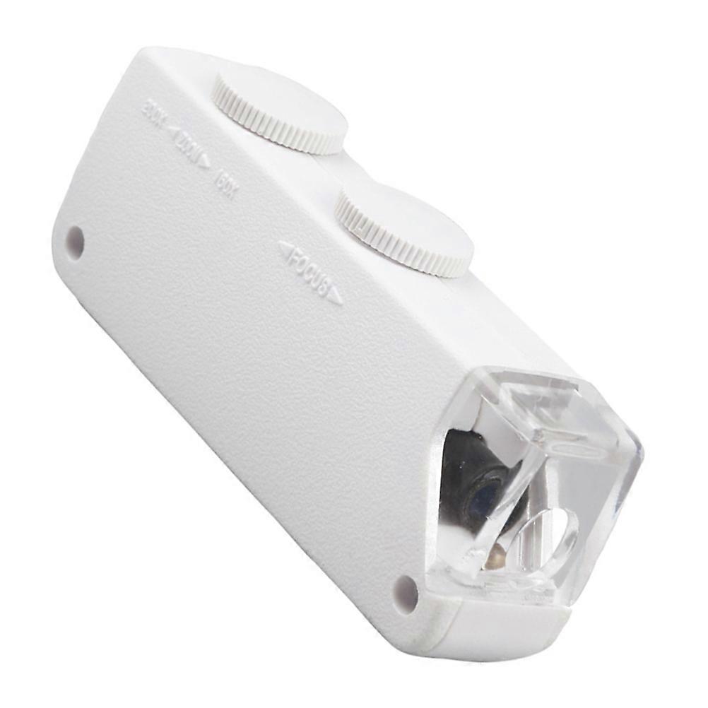 White Adjustable Smartphone Magnifier Microscope for Phone 160X-200X