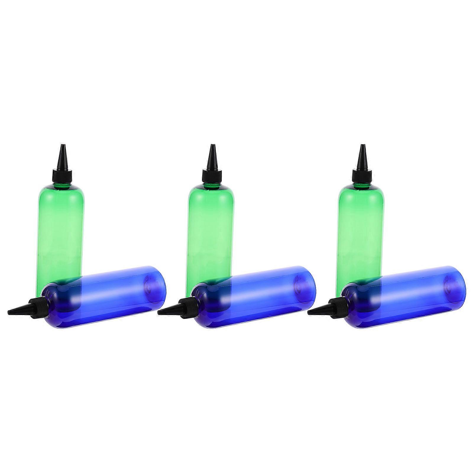 Hair Color Bottle Applicator for Shampoo with 6Pcs Refillable Plastic Bottles