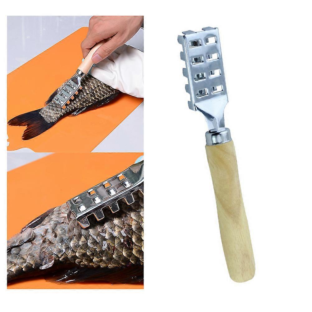 Fish Cleaner Multi-Purpose Kitchen Scoop Remove Fish Scales Home Users 1Pcs