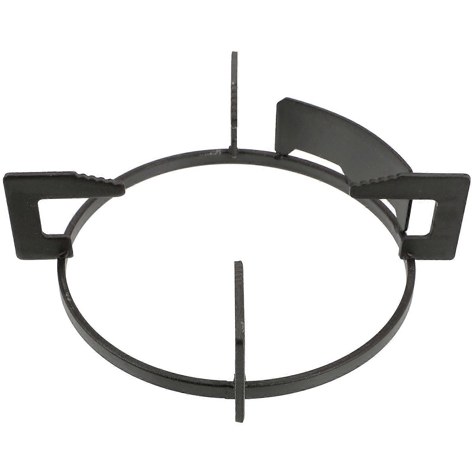 Black Iron Stove Rack Pot Bracket for Safe Cooking Use