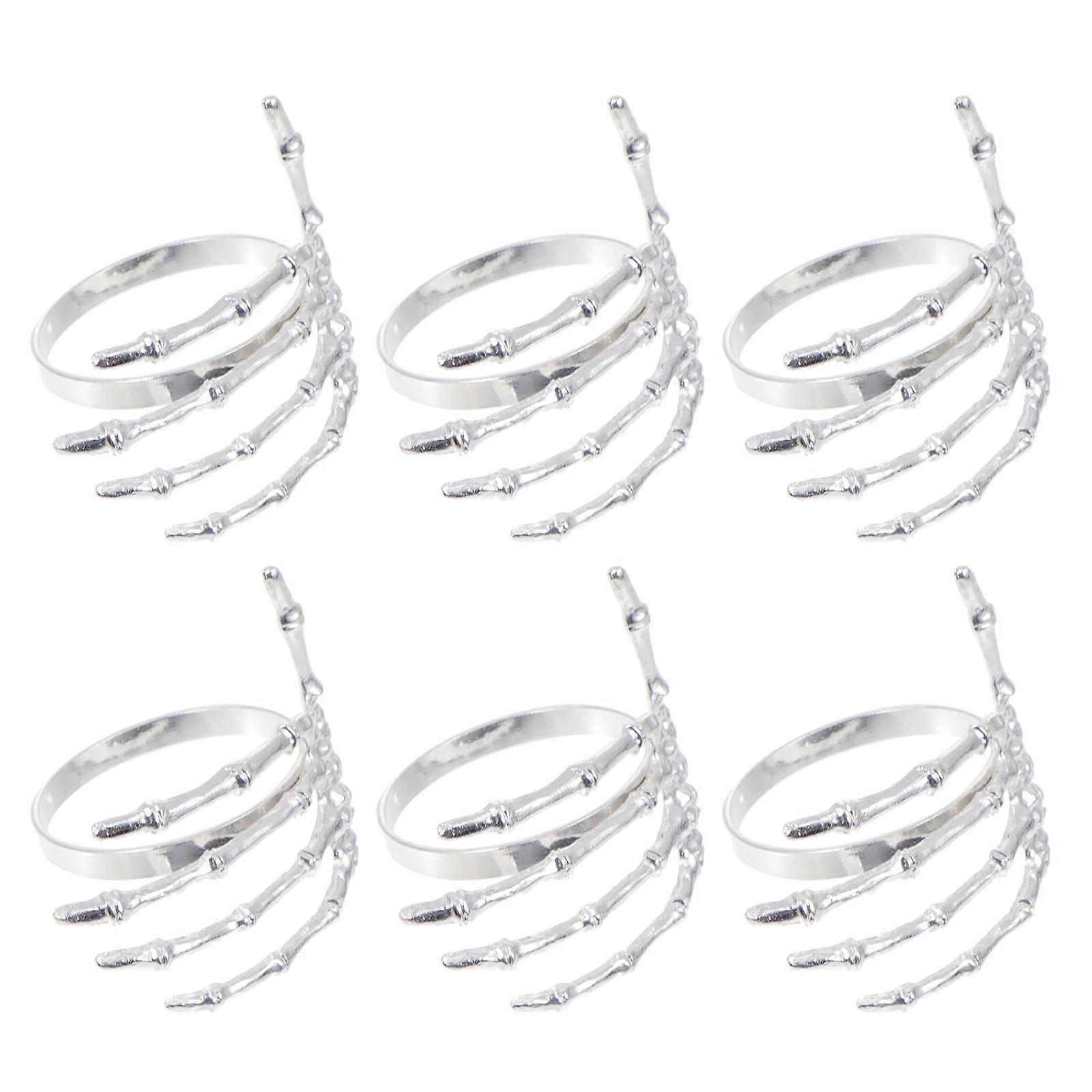 Halloween Decorative Napkin Buckles for Ghost 6Pcs