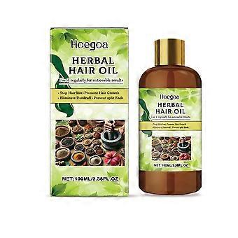 Olio per la cura dei capelli alle erbe Hoegoa, idrata e nutre efficacemente il cuoio capelluto per migliorare la secchezza e l'irritazione dei capelli.