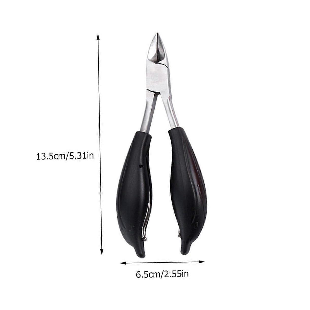 Professional Double Spring Nail Clipper and Ergonomic Cuticle Nipper for Sharp Precision Trim
