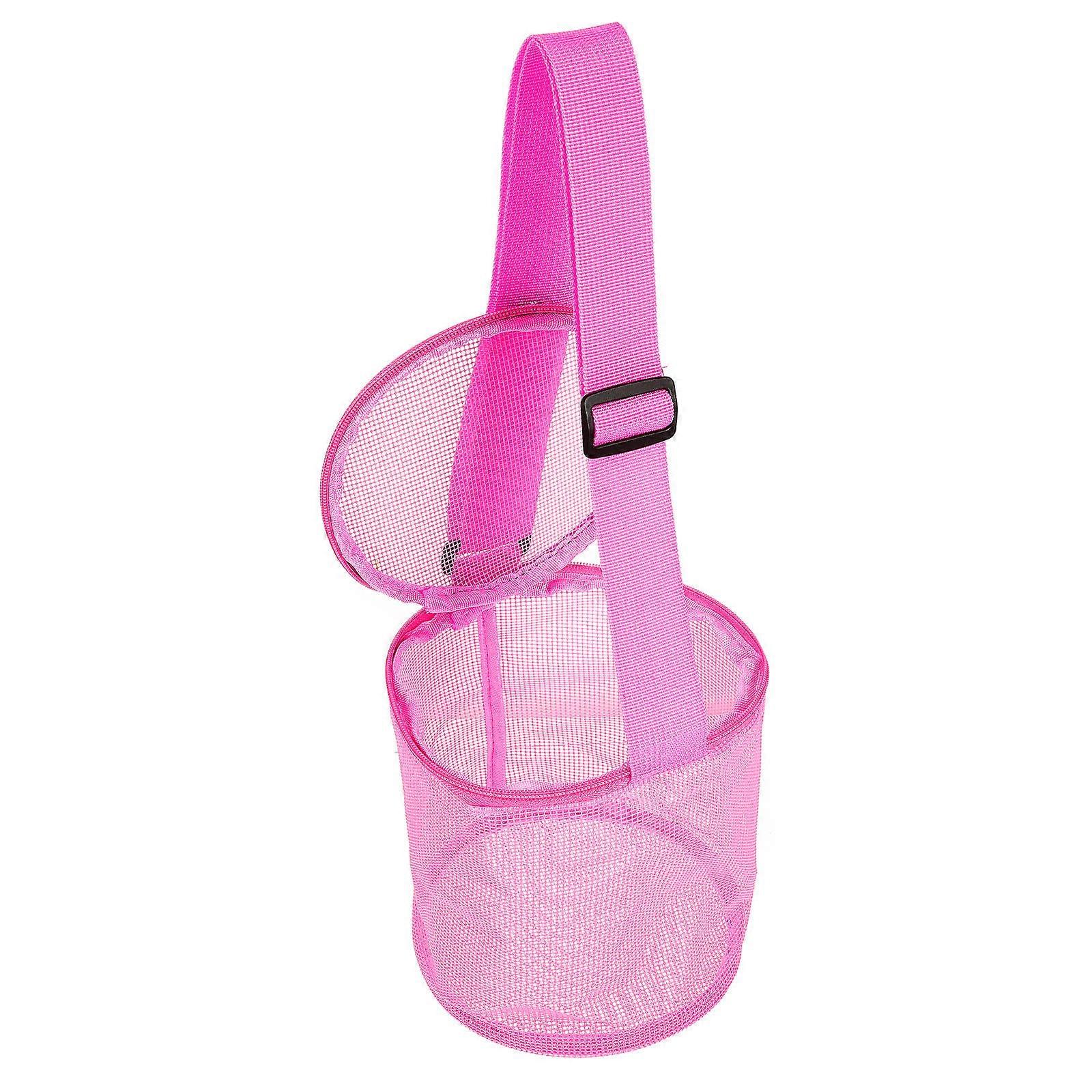 Seashell Bag Storage for 1Pcs Large Pink Mesh Toy Storage