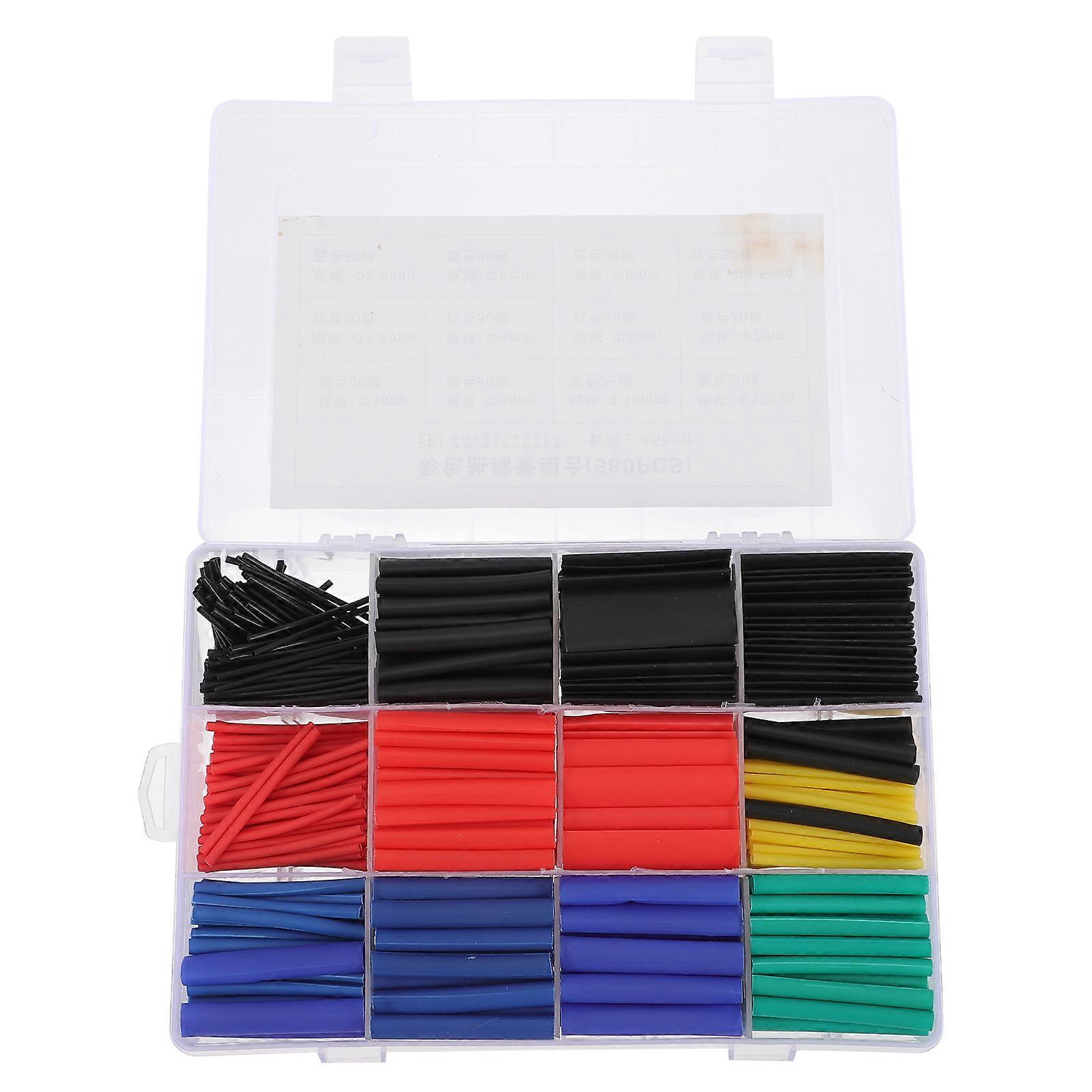 Heat Shrink Tubing Insulation Cable Protector for DIY Use 1Set Assorted