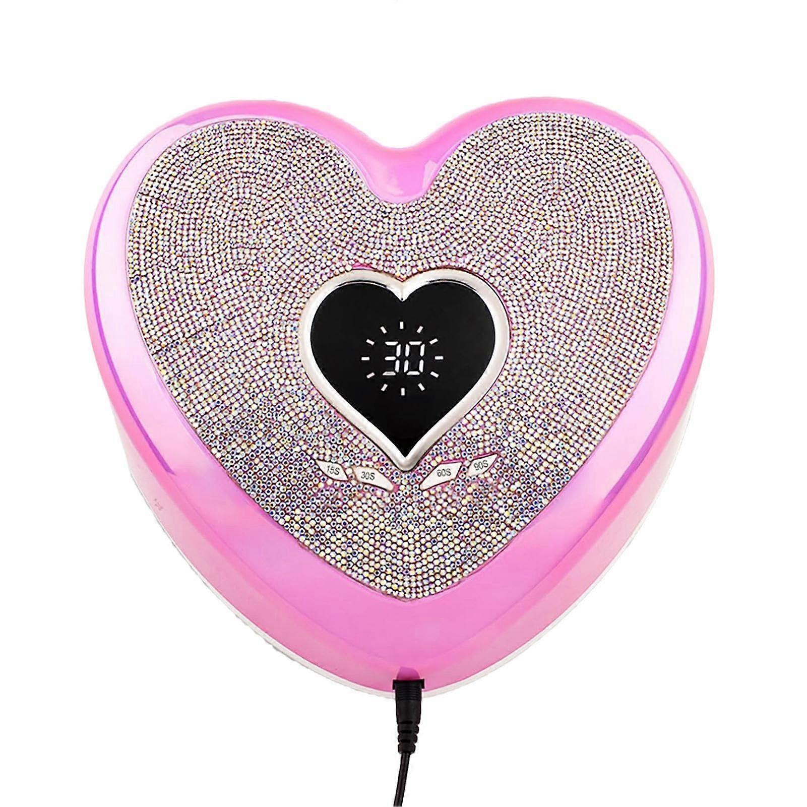 Professional 96W LED Nail Lamp with Timer and LCD Display for Fast Gel Polish Curing