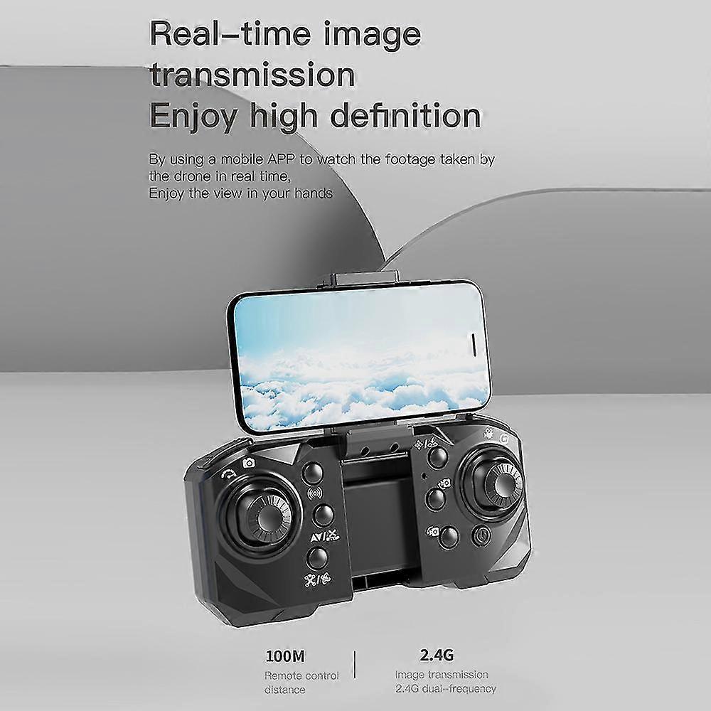 26-27 Remote Control Mini Drone With Dual Camera Foldable Headless Quadcopter