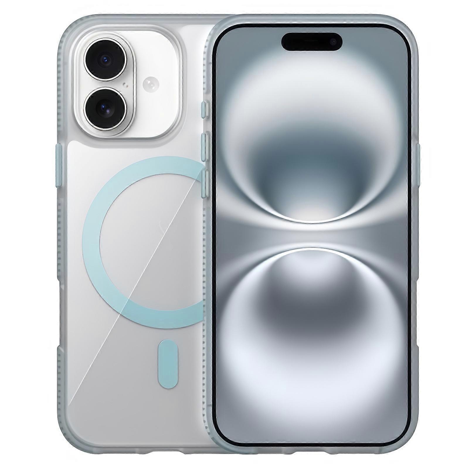 For iPhone 16 Case Compatible with MagSafe PC + TPU + PE Shockproof Mobile Cover