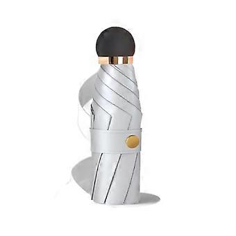 Luxora Titanium Silver Mini Opvouwbare Paraplu - Ultralichte Zakparaplu voor Zon & Regen, Perfect voor Vrouwen