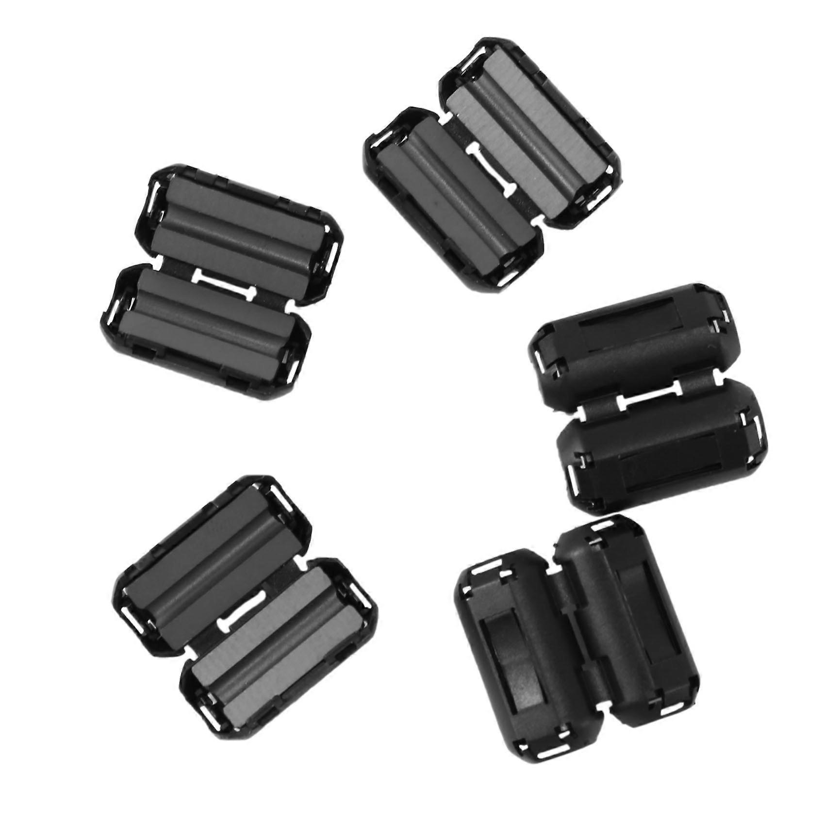 5 Pcs Clip On Noise Suppressor 3.5mm Cable Ferrite Core Filters