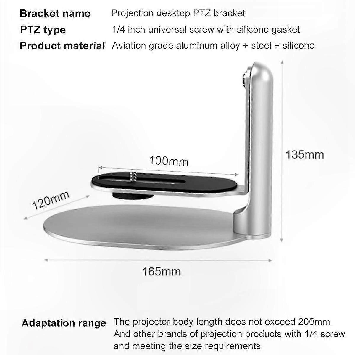 Adjustable Projector Stand Mount for Desktop Projectors, Compatible with HY320 and H6 Models