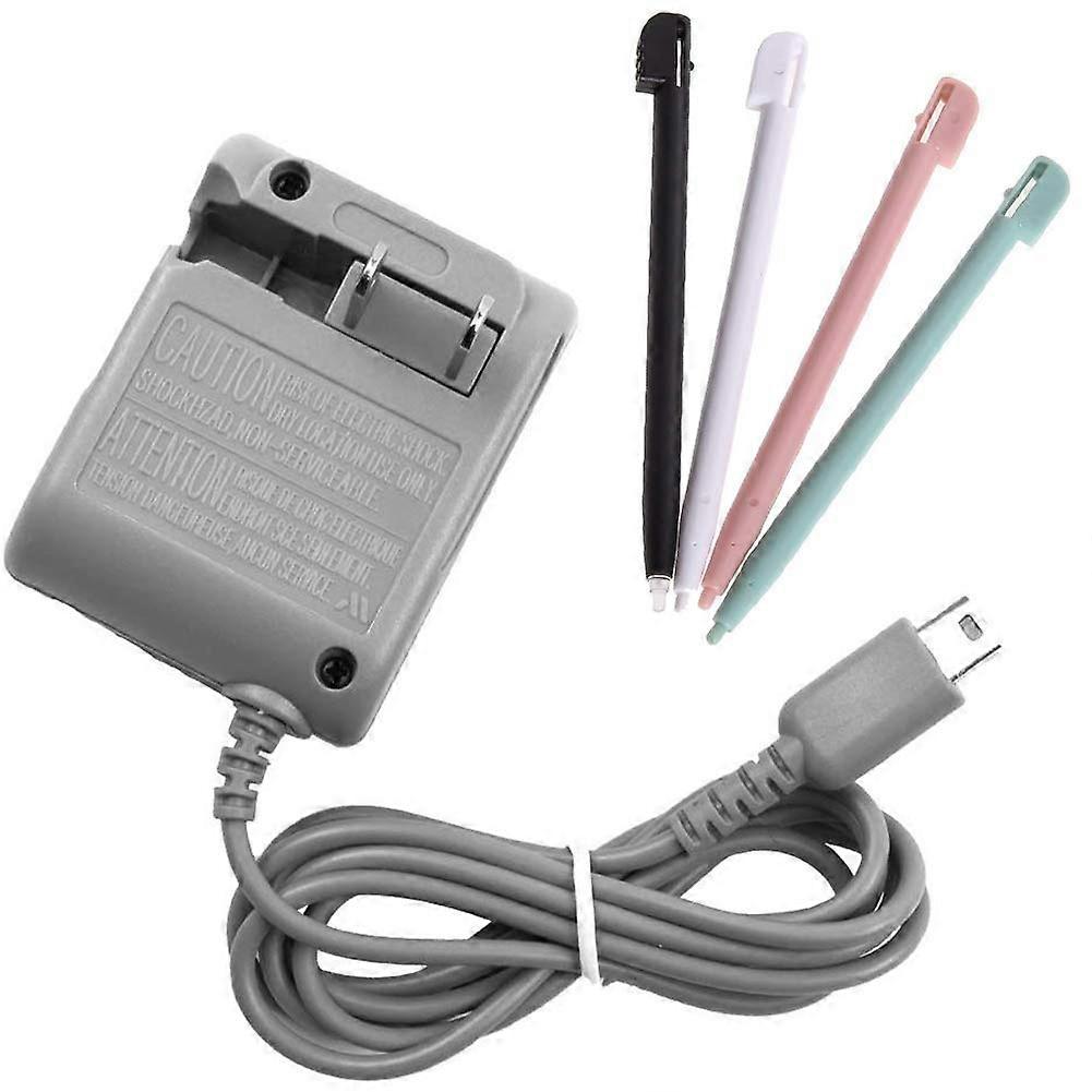 Charger Kit for Nintendo DS Lite with Smart IC Charging, Foldable Plug, 5.2V 450mA Adapter