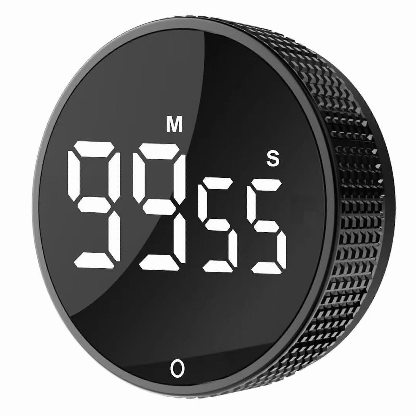 Magnetic Kitchen Timer with Large LED Display, 3 Quick Presets and Adjustable Alarm for Cooking