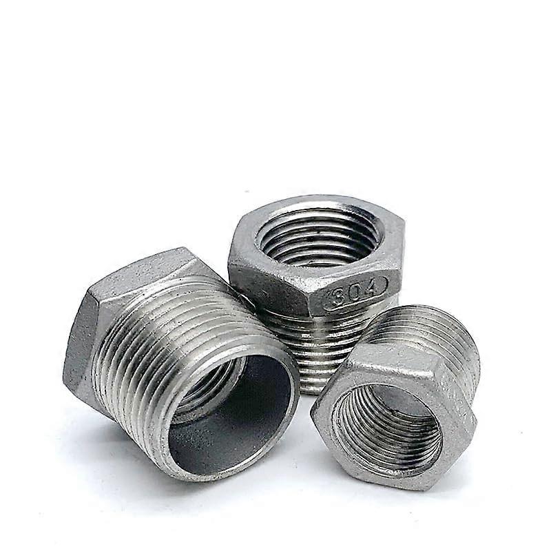 304 Stainless Steel BSP Thread Reducing Bushing DN50 to DN40 Pipe Fitting for  Pressure Use