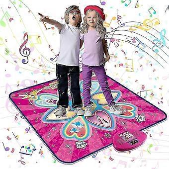 Giocattoli Dance Mat per bambini, 7 modalità di gioco Princess Electronic Dance Pad con luci a led, musica gioco di danza giocattolo regalo di compleanno di Natale per ragazze età 3 4 5