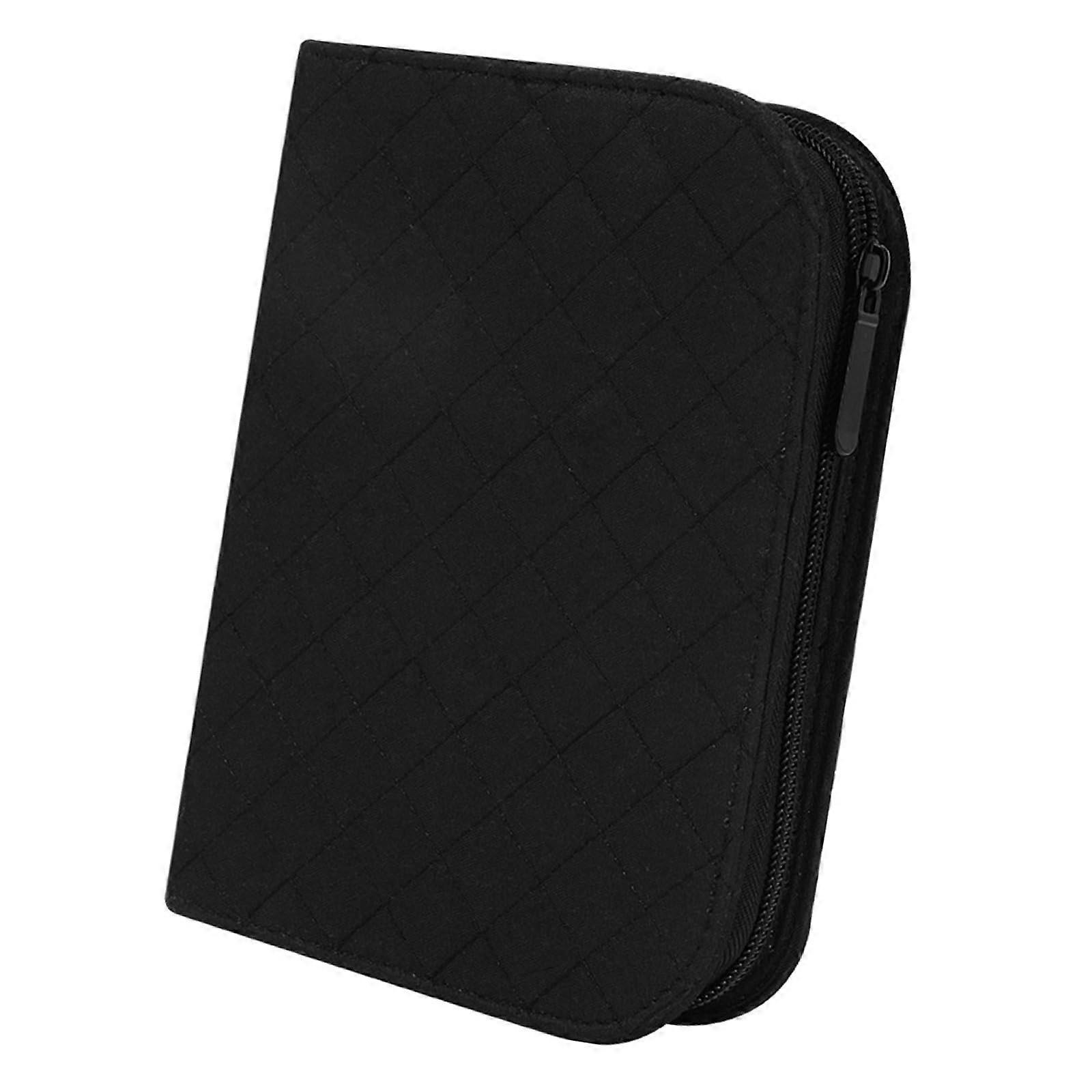 Crochet Hook Case and Knitting Needle Case with Multiple Elastic Slots, Net Pocket, Water Resistant