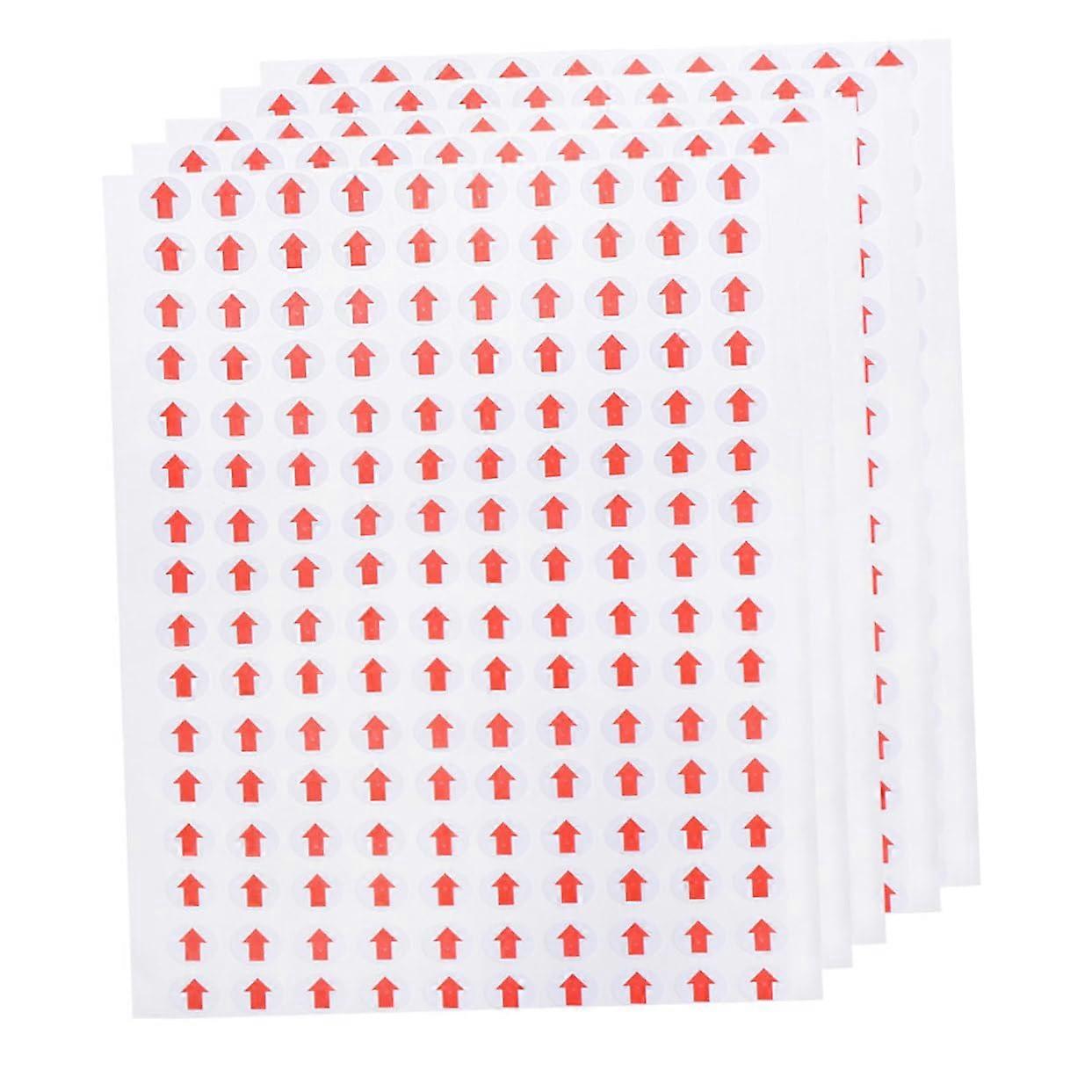 60 Sheets Adhesive Arrow Stickers 1x1cm for Clear Direction Indicators and Safety Marking