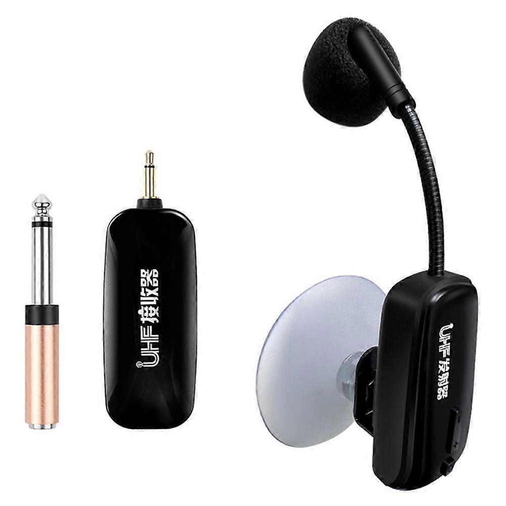 Saxophone Wireless Mic Receiver Set with Automatic FM and Intelligent Noise Reduction for Stage Performance Wireless Mic