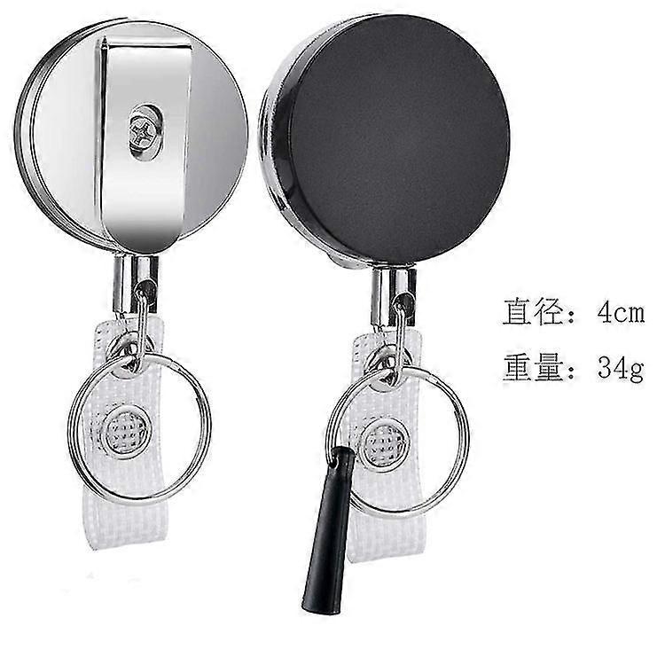 Silic Pen H Telescopic Easy-pull Le Gun Grey Semi-metallic Silver Square Round Easy-pull Keychain