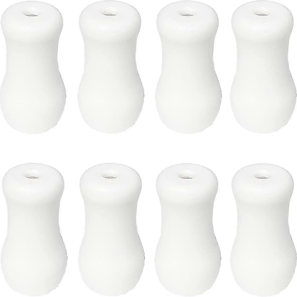 20pcs White Plastic Blind Cord Tassels for Window Blind Pull Cord Knobs, Easy DIY Installation