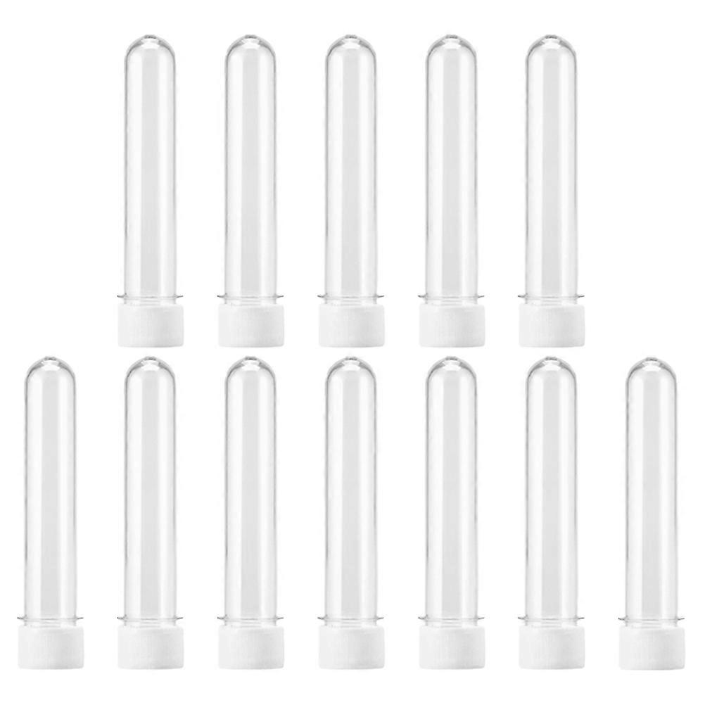 Plastic Test Tubes with Lids for Storage Use 12Pcs Clear Storage Tubes