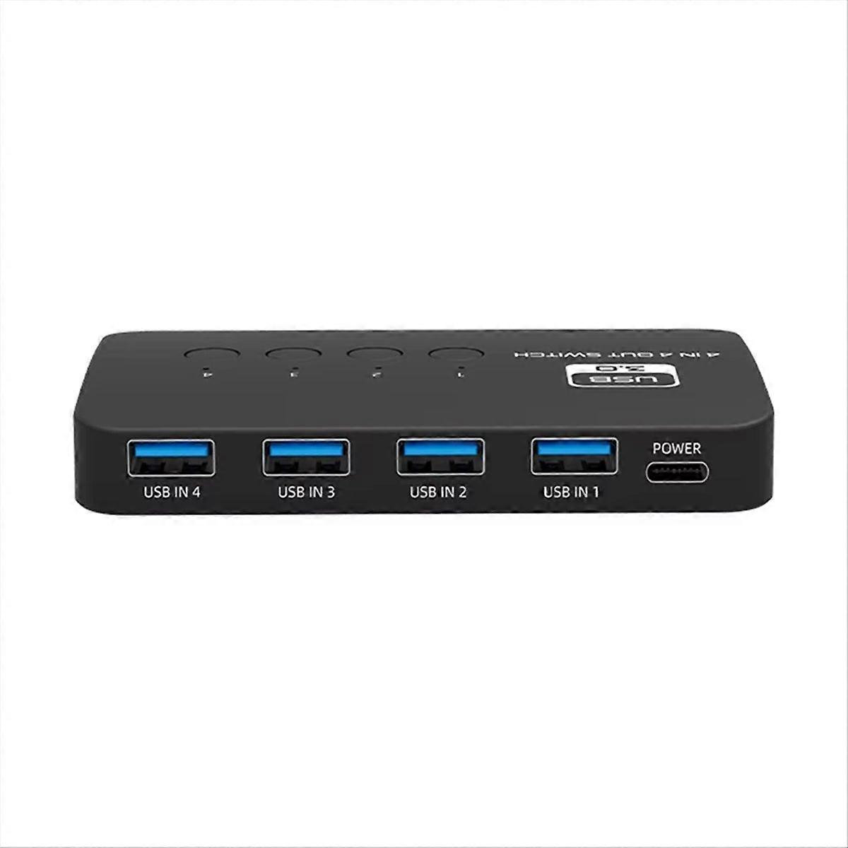 USB3.0 Switcher 4 in 4 Out Splitter 4 Computer Teilen USB Flas